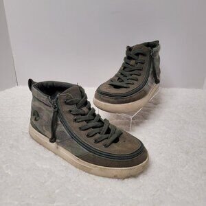 Camo/White BILLY Classic Lace Zip High Tops Kids Sz 5W